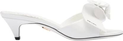 Prada Hoge Hakken Muiltjes van Lakleer