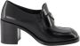 Prada Loafers & ballerina schoenen Leather Mocassins in zwart - Thumbnail 1