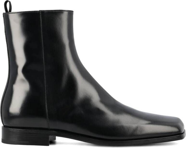 Prada Italiaanse Leren Enkellaarzen voor Mannen