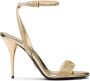 Prada Kristallen Satijnen Sandalen Yellow Dames - Thumbnail 1