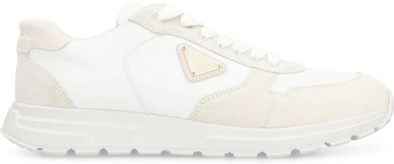 Prada Lage sneakers met suède inzetstukken