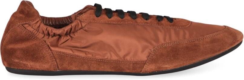 Prada Lage sneakers met suède inzetstukken