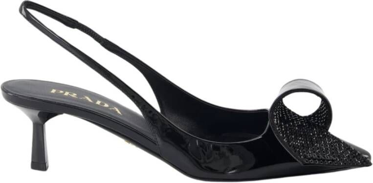 Prada Pumps & high heels Decollete Pumps Crystal in zwart