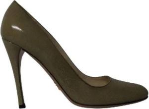 Prada Leather heels Groen Dames