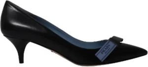 Prada Leather heels Zwart Dames