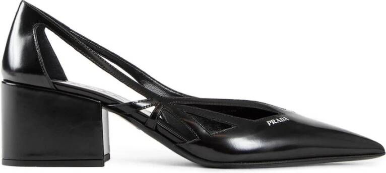 Prada Zwarte hoge hakken met uitsparingen Black Dames