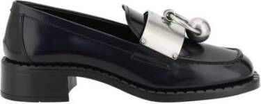Prada Leren Loafers met Blokhak