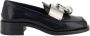 Prada Leren Loafers met Blokhak - Thumbnail 1