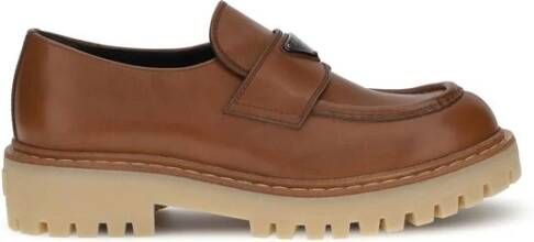 Prada Leren Loafers met Carrarmate Zool