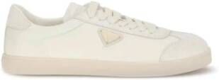 Prada Leren Low-Top Sneakers met Geperforeerde Details - Foto 2