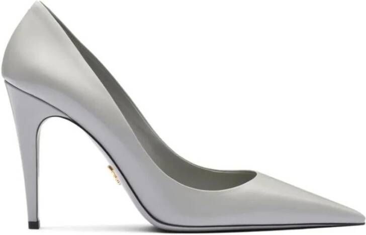 Prada Leren Pumps Met Puntige Neus Elegant Ontwerp