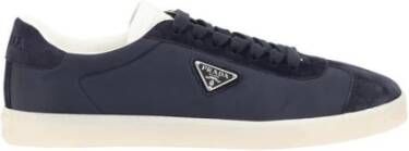 Prada Leren sneakers met suède details