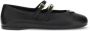 Prada Logo Gesp Leren Ballerina's - Thumbnail 1
