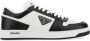 Prada Logo Patch Lace-Up Sneakers White Black - Thumbnail 1
