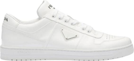 Prada Moderne witte leren sneakers