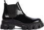 Prada Zwarte leren enkellaarsjes Aw24 - Thumbnail 1