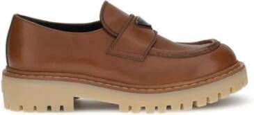Prada Patent Leren Loafers met Stevige Zool