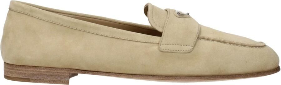 Prada Klassieke Suède Loafers Ronde Neus Kalf - Foto 3