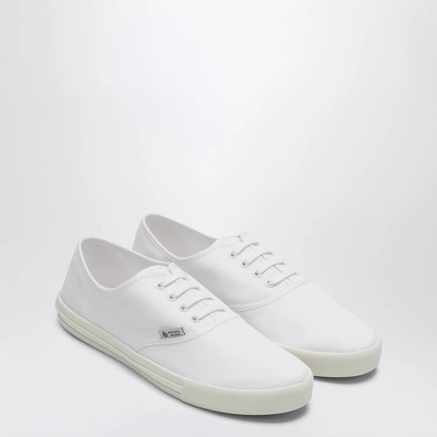Prada Allacciate Leren Vetersneakers - Foto 5