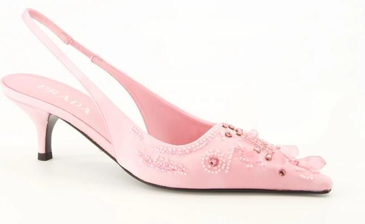 Prada Babies Satin Slingback Pomp - Foto 6