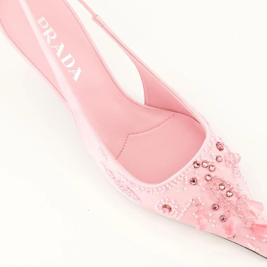Prada Babies Satin Slingback Pomp - Foto 2