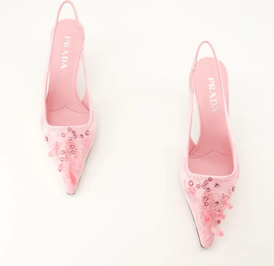 Prada Babies Satin Slingback Pomp - Foto 3