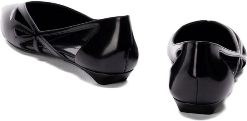 Prada Ballerina's van geborsteld leer met uitsparingen - Foto 2