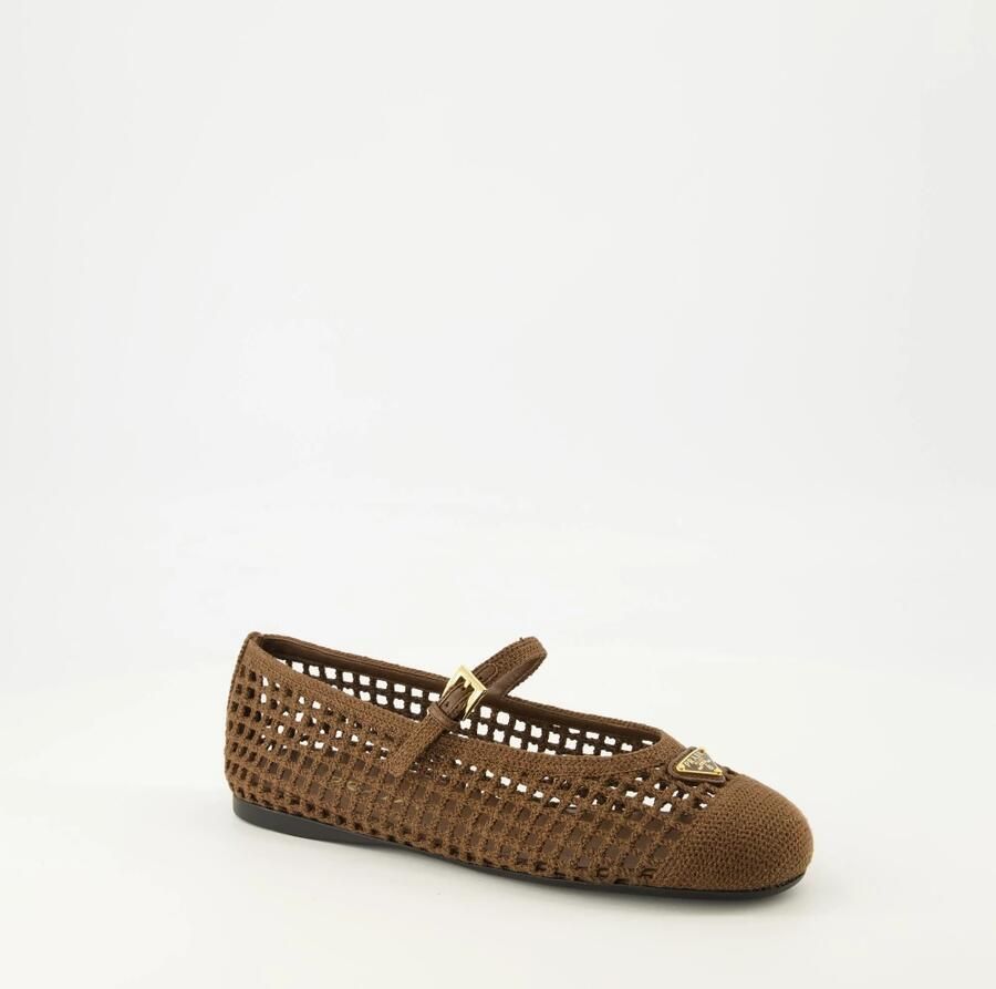 Prada Ballerina's van gehaakt materiaal - Foto 2