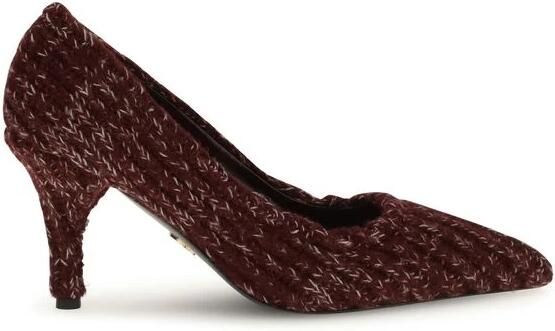 Prada Bordeaux Kalfsleer Bos Taurus Plateau Pumps