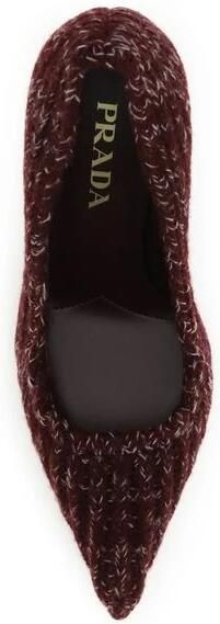 Prada Bordeaux Kalfsleer Bos Taurus Plateau Pumps - Foto 2