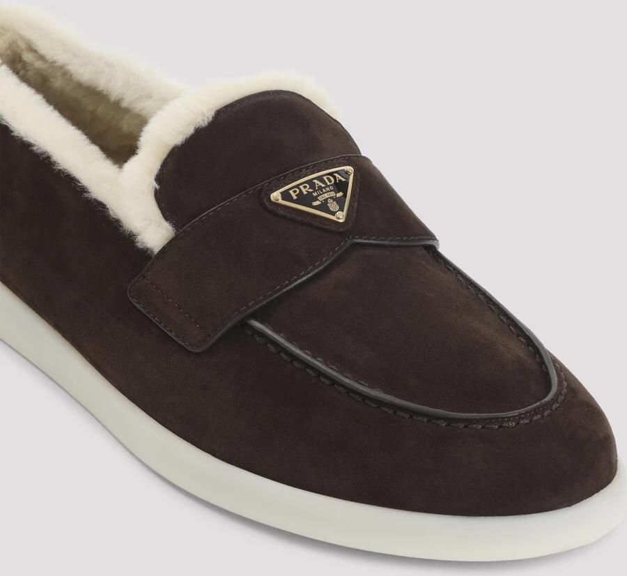 Prada Bruine Suède Loafers met Pennyband - Foto 2