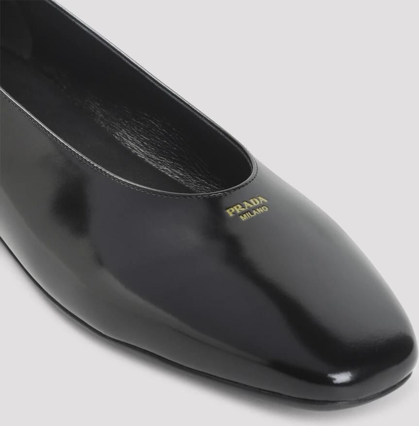 Prada Brushed Leather Ballerinas - Foto 2