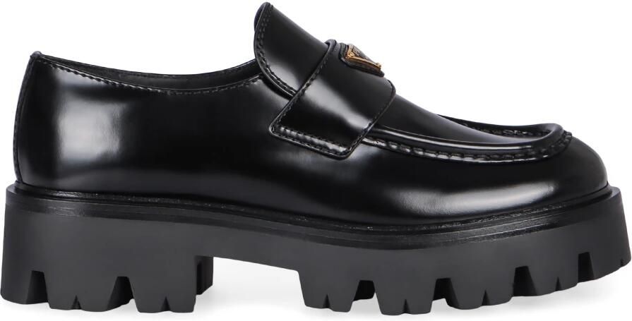 Prada Brushed Leather Loafers
