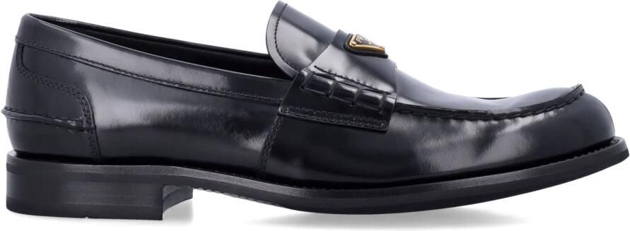 Prada Brushed Leather Loafers