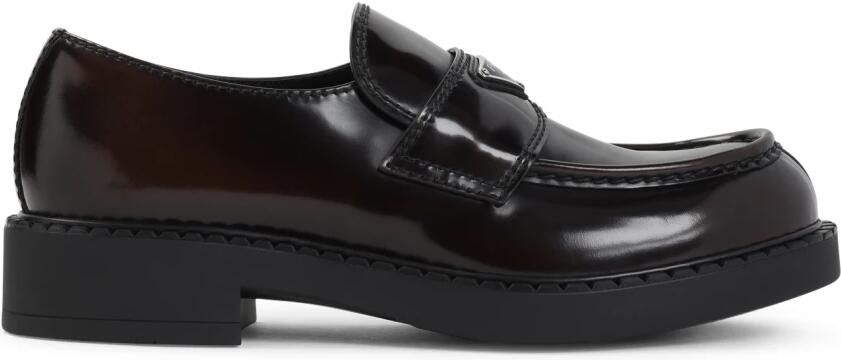 Prada Brushed Leather Loafers