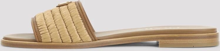 Prada Calf Leather Flat Sandalen - Foto 3
