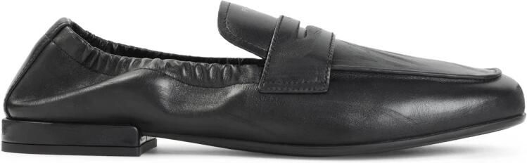 Prada Zwarte Leren Loafers met Penny Band