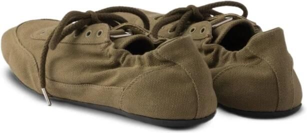 Prada Canvas Sneakers met veters - Foto 6