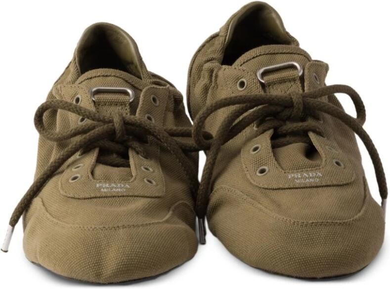 Prada Canvas Sneakers met veters - Foto 4