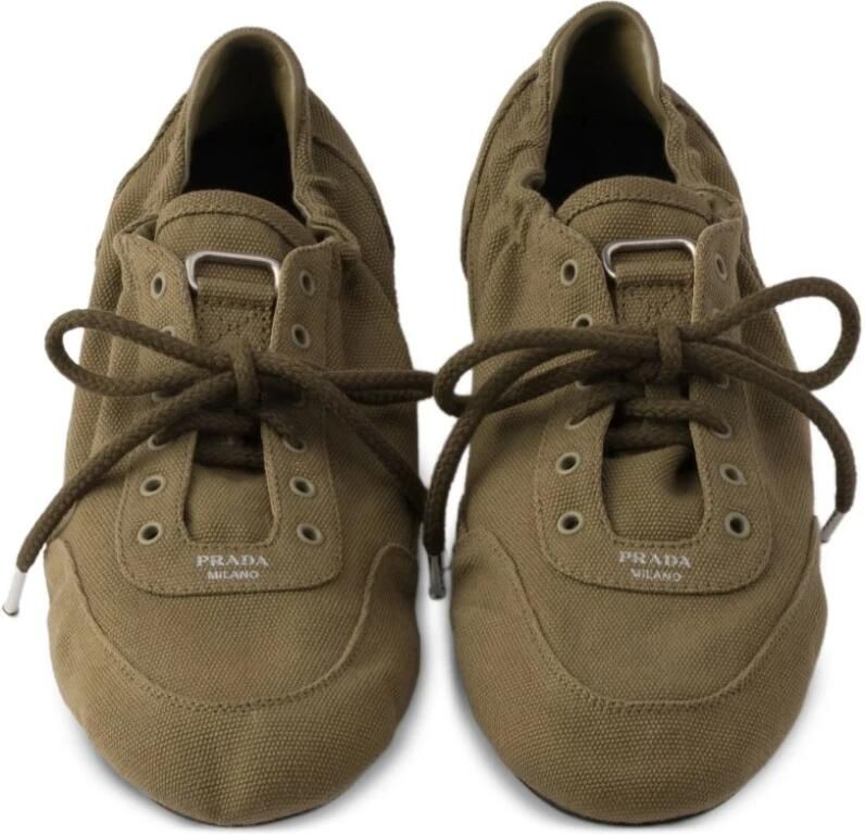 Prada Canvas Sneakers met veters - Foto 2
