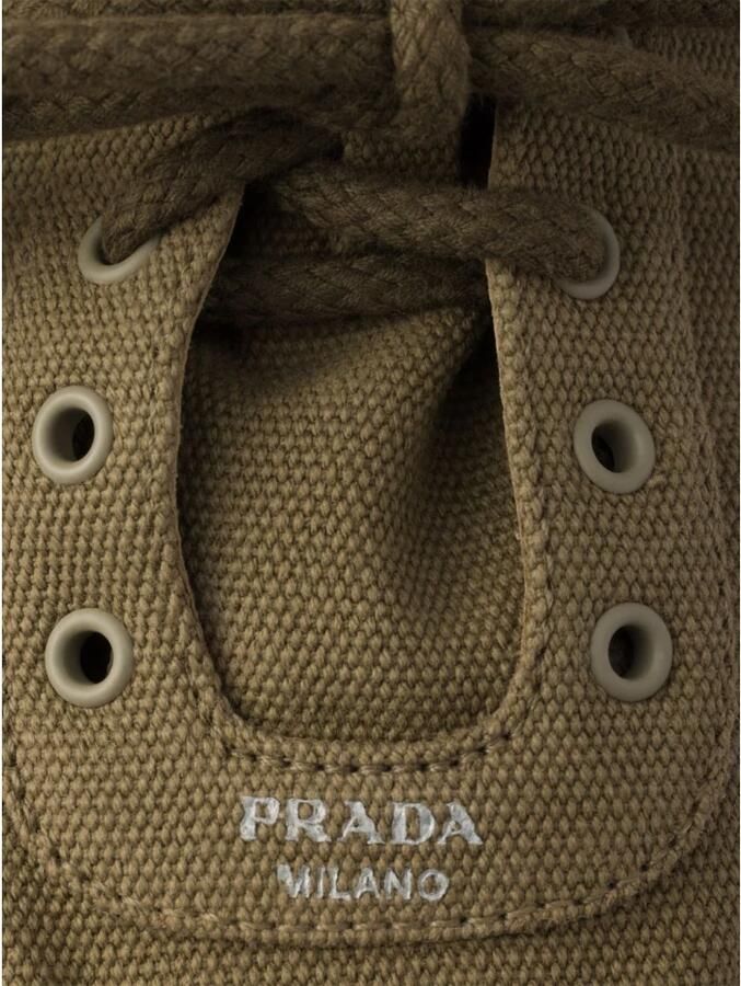 Prada Canvas Sneakers met veters - Foto 3