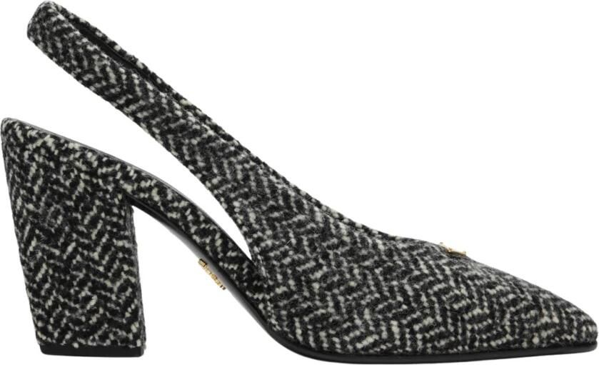 Prada Chevron Stof Slingbacks