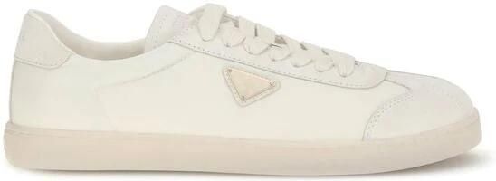 Prada Cream Polyamide Low Top Sneakers