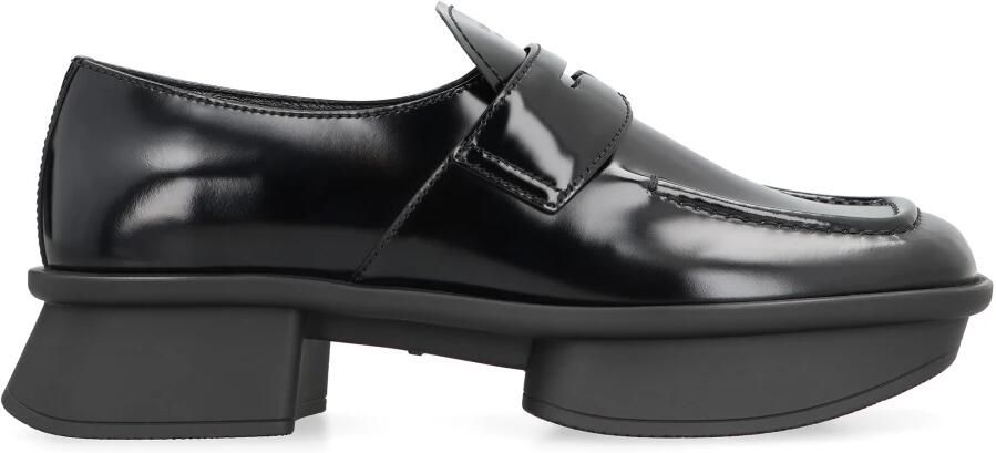 Prada Sole Black Flat Shoes With Glossy Finish And Moder in zwart - Foto 3