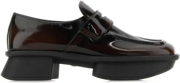 Prada Equal Patent Leather Platform Loafers