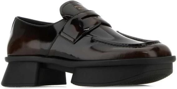 Prada Equal Patent Leather Platform Loafers - Foto 2