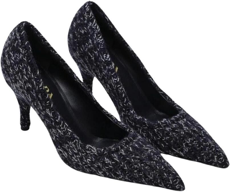 Prada Gebreide pumps met spitse neus