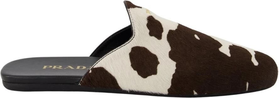Prada Gedrukte Koe Muiltjes