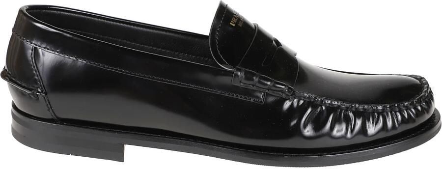 Prada Gekreukelde leren loafers