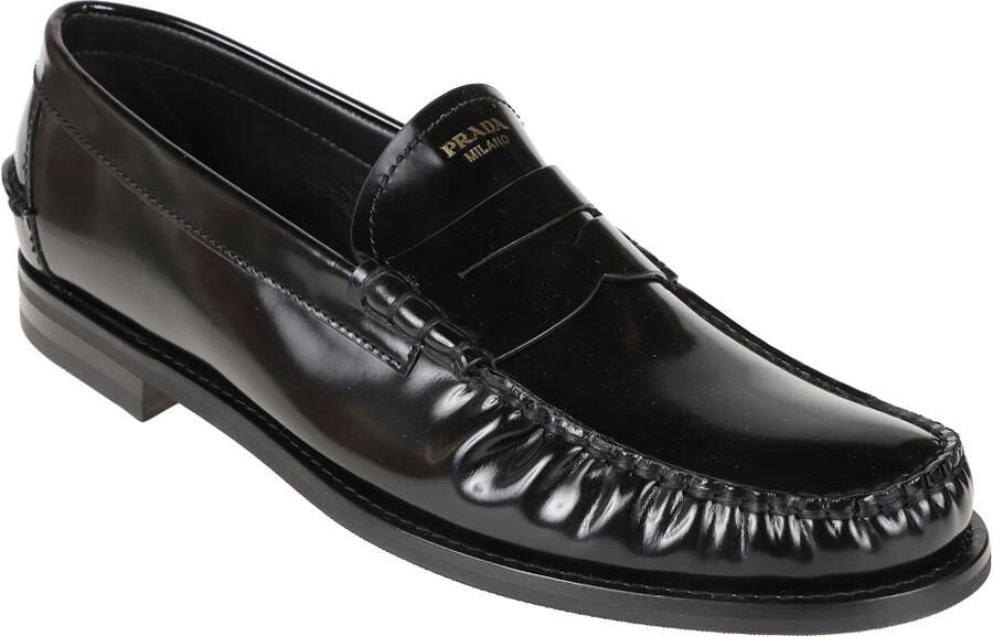 Prada Gekreukelde leren loafers - Foto 2